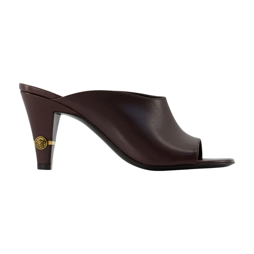 Versace Brown Giulietta Mule - Female - Heeled Mules - 6 Uk - Shoes