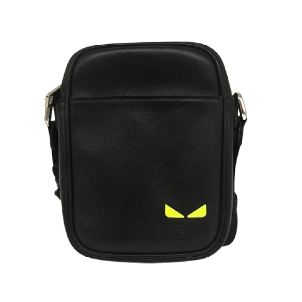 Fendi Vintage Pre-owned Leather shoulder-bags Black Dames