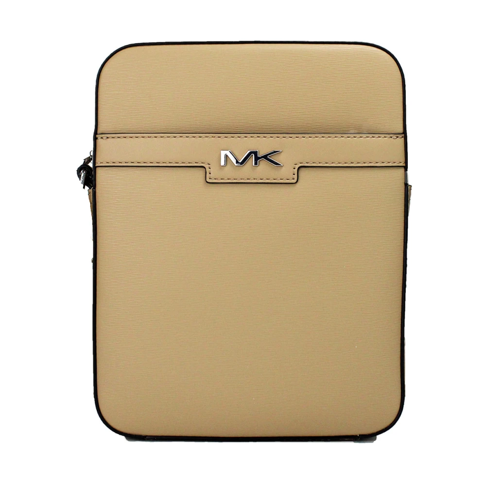 Michael Kors Cooper Kameel Crossgrain Lederen Crossbody Tas Beige Dames