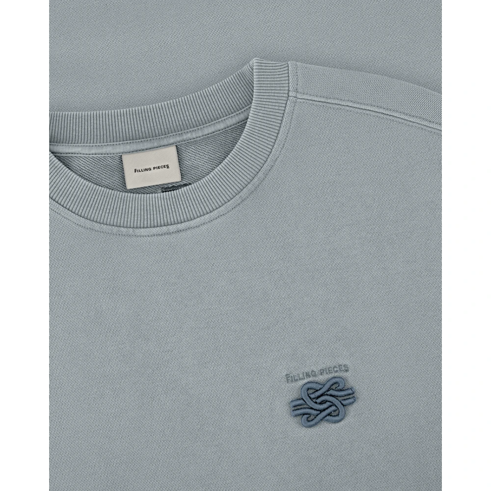 Filling Pieces Sweatshirt Embroidered Knot Arona Gray Unisex