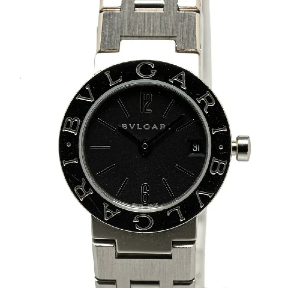 Bvlgari Vintage Pre-owned Metall klockor Black, Dam