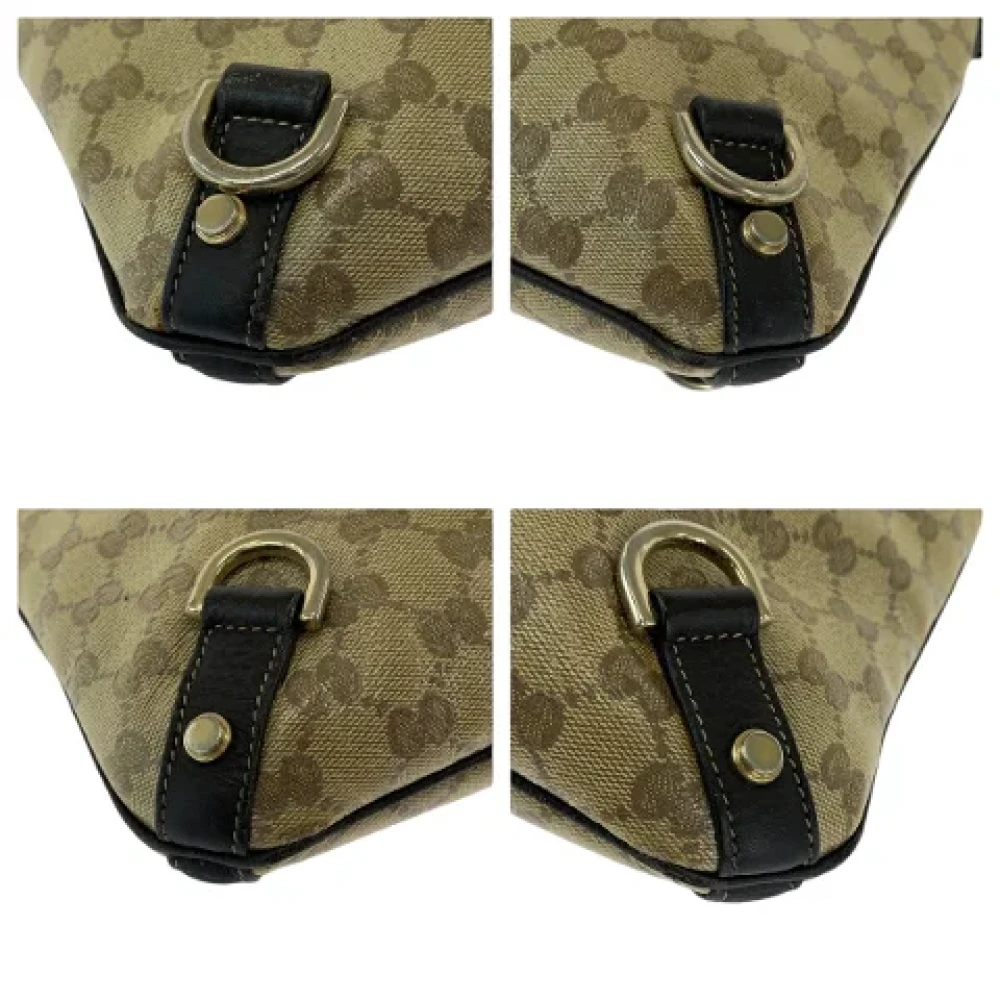 Gucci Vintage Pre-owned Canvas crossbody-bags Beige Dames