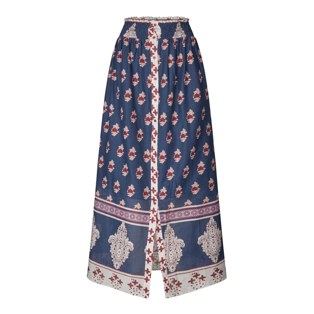 Lollys Laundry Women's Multicolor Dark Blue Maxi Skirt - Maxi Skirts - S - Skirts