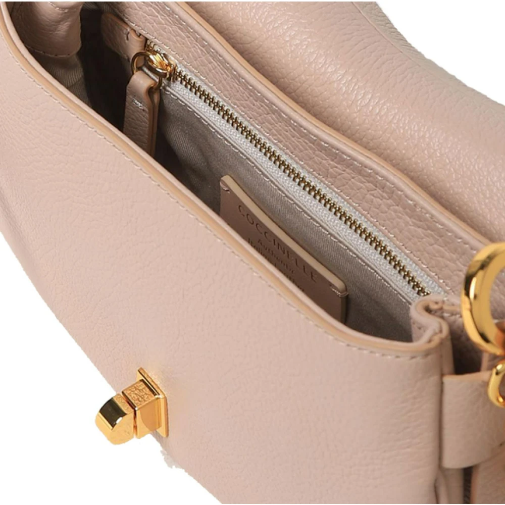 Coccinelle Roze Vrouwelijke Twist Lock Tas Pink Dames