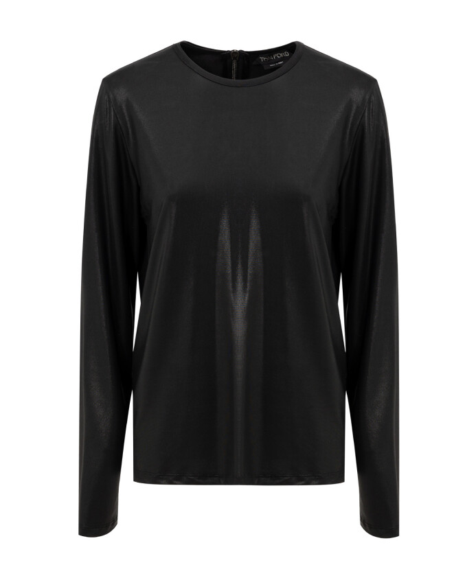 black-long-sleeve-round-neck-shirt