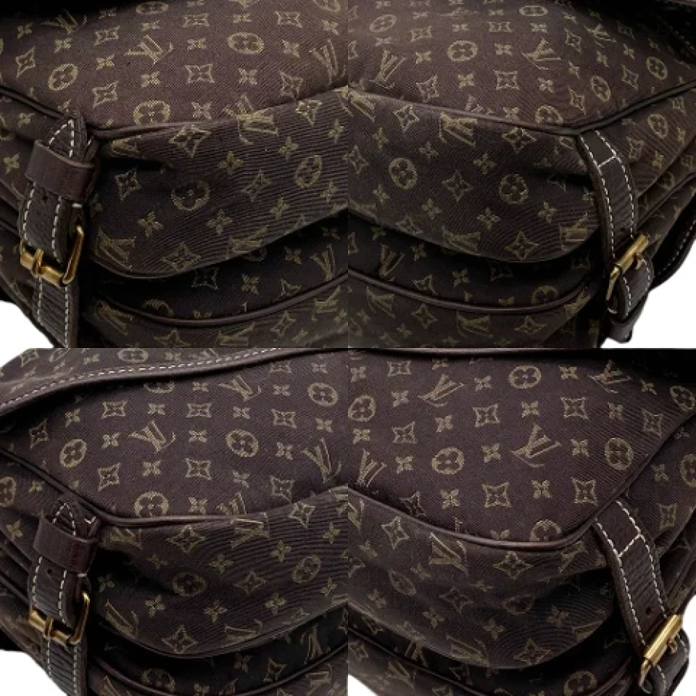 Louis Vuitton Vintage Pre-owned Cotton louis-vuitton-bags Brown Dames
