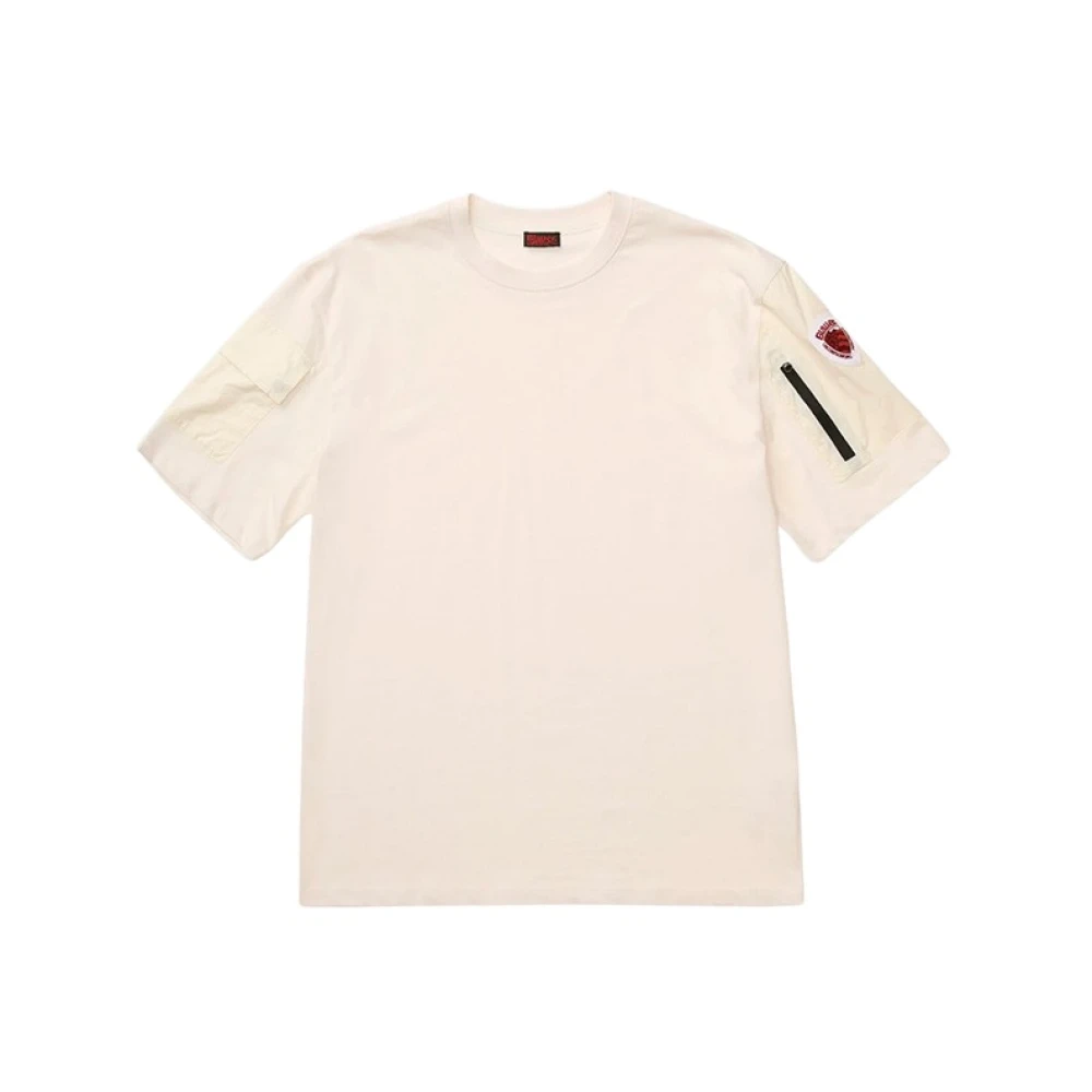 Blauer Mannelijk Wit Tops Heren, M, T-Shirts