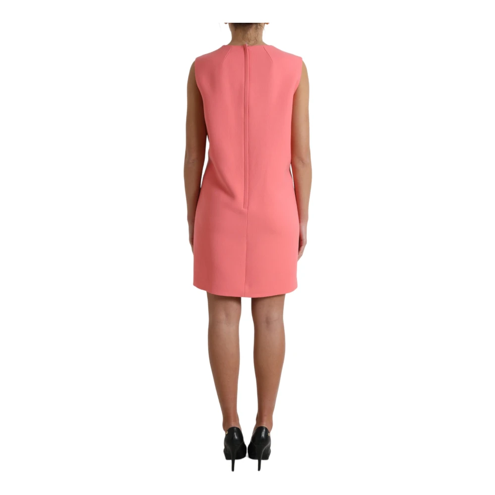 Dolce & Gabbana Elegante mouwloze Shift Mini-jurk Pink Dames