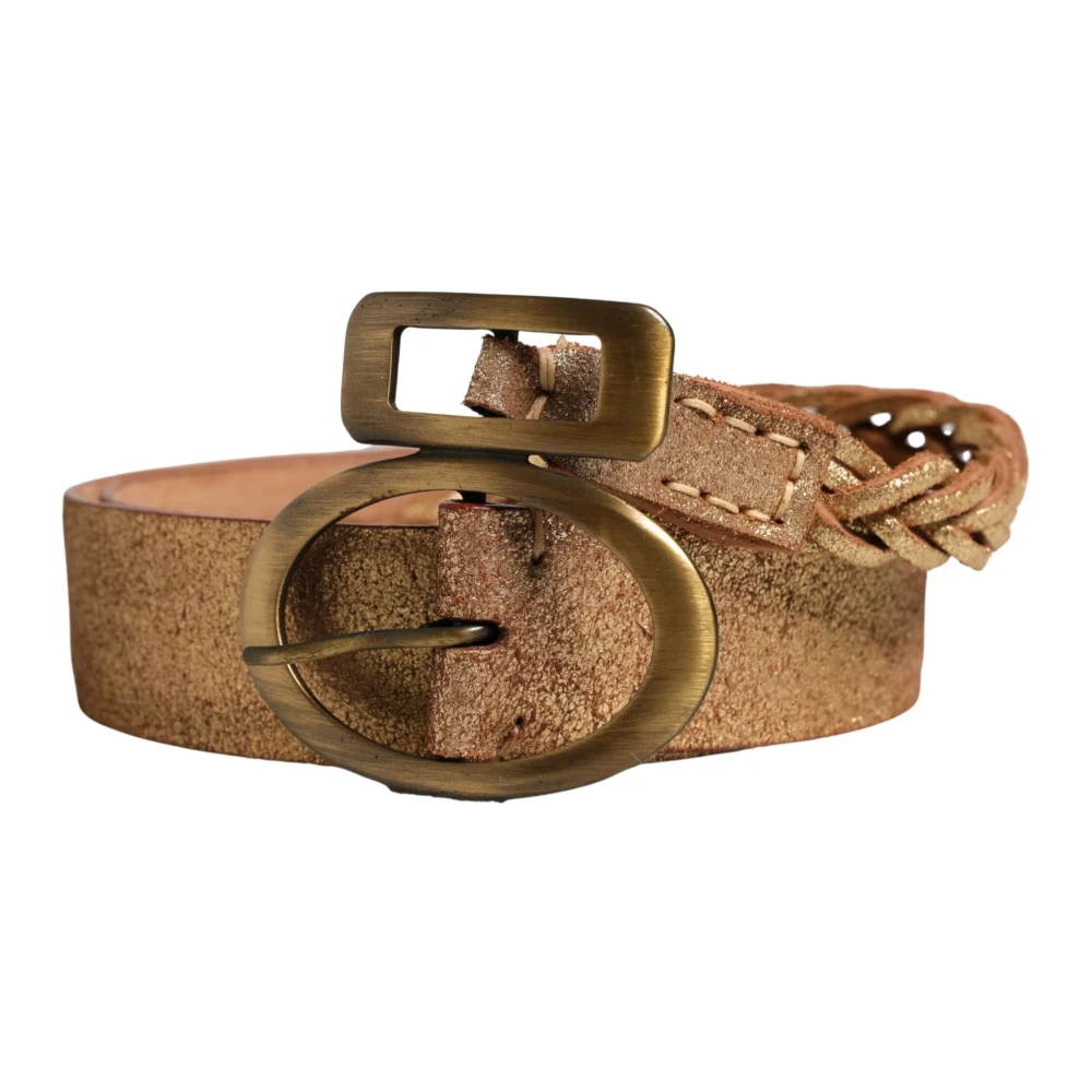 Ermanno Scervino Unisex Brown Belts, One Size, Braided Belt