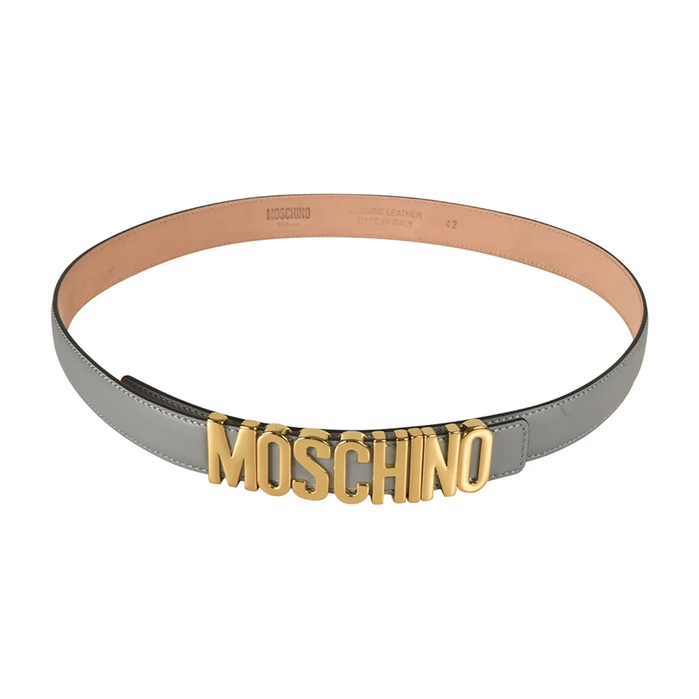 Moschino Stijlvolle Riemencollectie Gray Dames