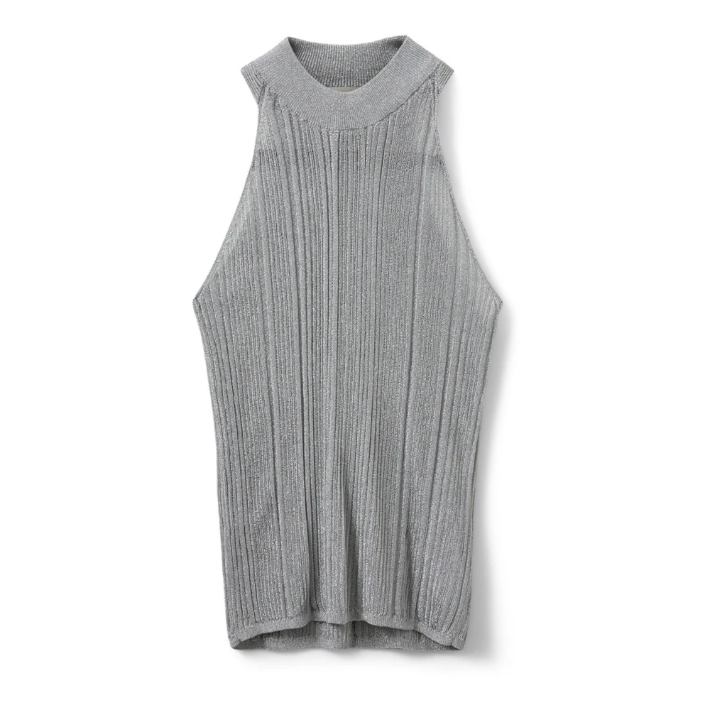 Sofie Schnoor Gray Sleeveless Tops, Female, Xl, Inayasw Top