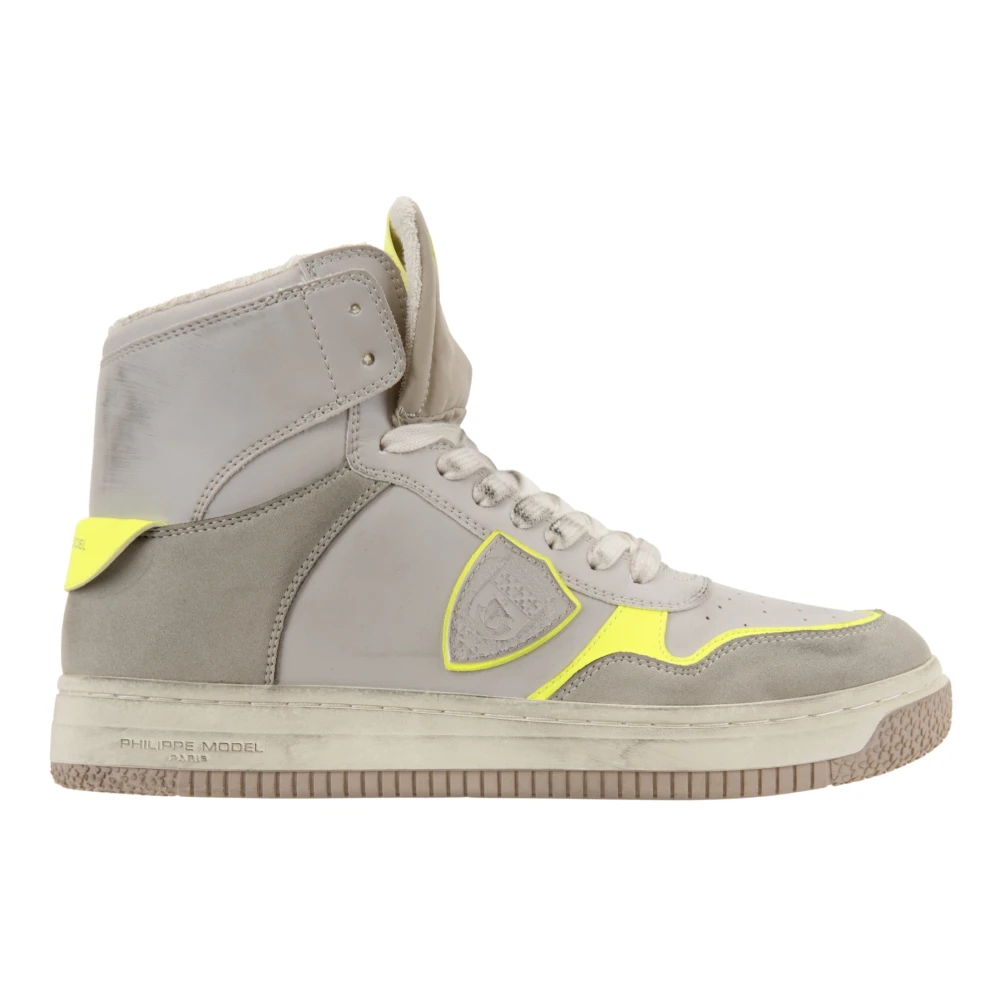 Philippe Model Hoge Top Heren Sneakers Heren Schoenen Grijs