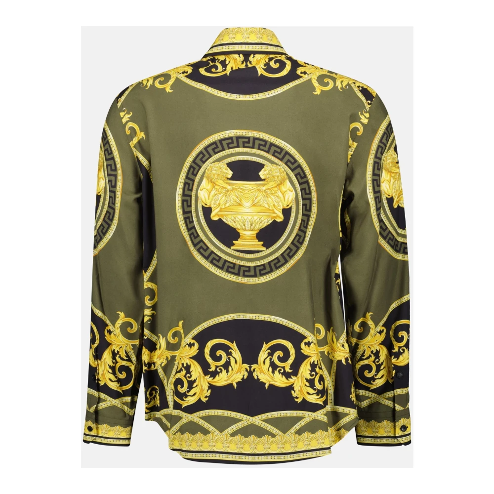 Versace Barocco Print Shirt Herfst-Winter 2024 Black Heren