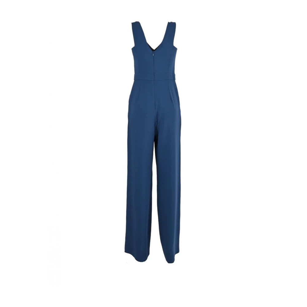 Pennyblack Elegant Crepe Jumpsuit Blue Dames