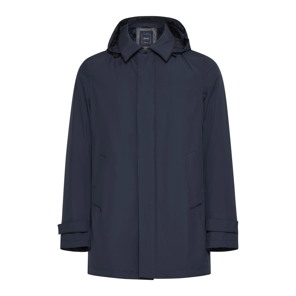Herno Laminar Gore-Tex 2Layer Coat Blue Heren