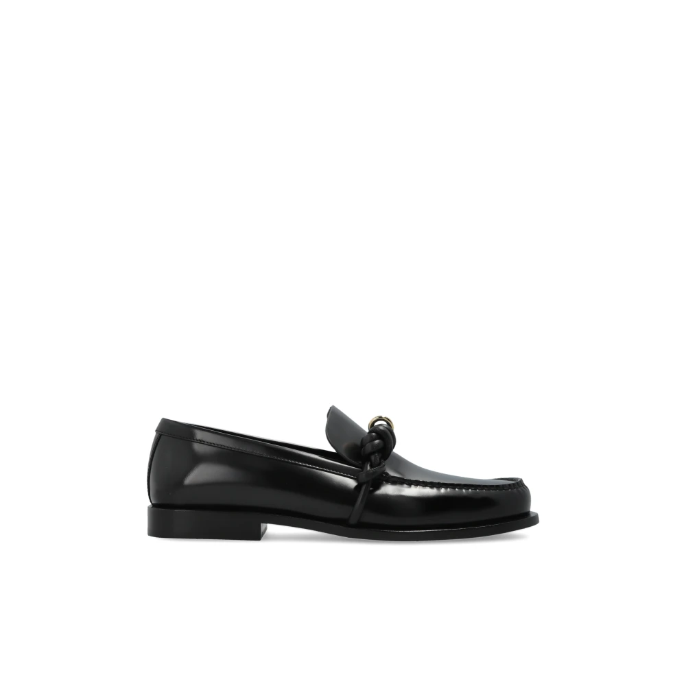 Jil Sander Vrouw Zwart Schoenen Dames, 41 Eu, Leer, Tangle Loafer