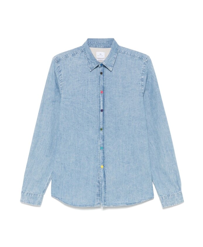 clear-blue-button-up-shirt