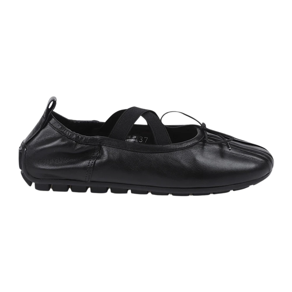 Simone Rocha, Schoenen , Dames, Zwart, 36 EU, Leer, Ballerina Grip