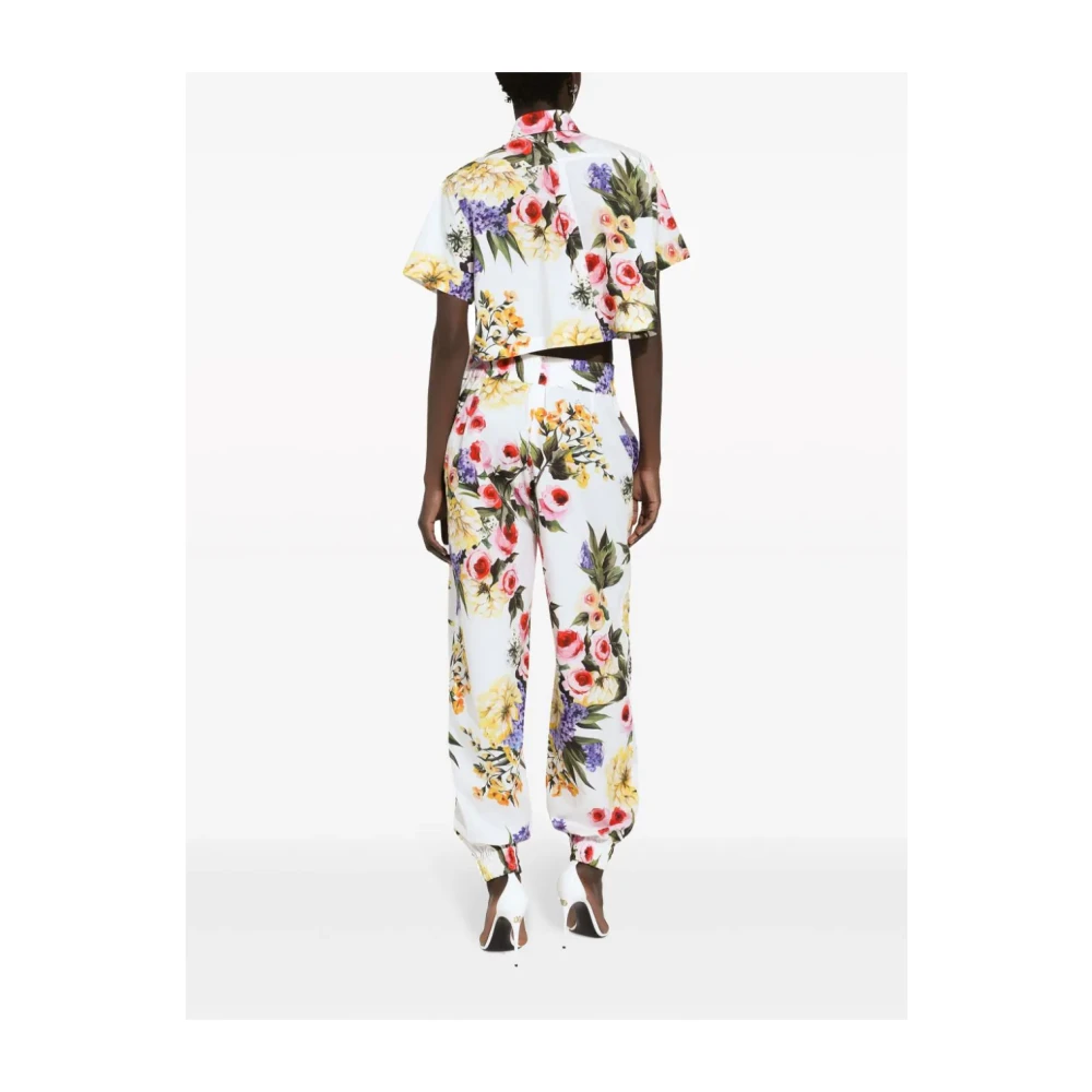 Dolce & Gabbana MultiColour Hoge Taille Broeken Multicolor Dames