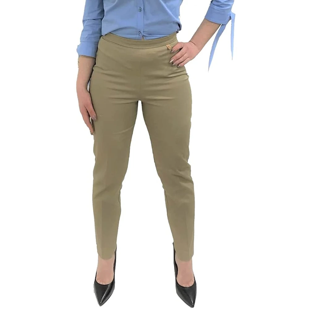 Alviero Martini 1a Classe Stijlvolle Herenbroeken Beige Dames