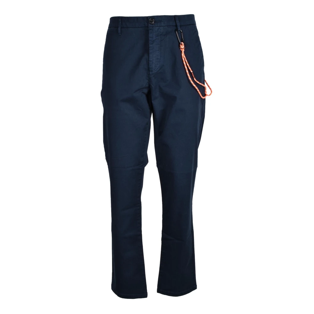Sun68 Katoen Elastaan Broek Blue Heren