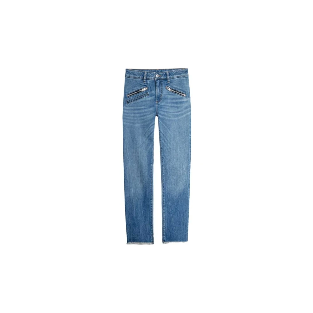 Zadig & Voltaire Blauwe Denim Skinny Jeans Blue Dames