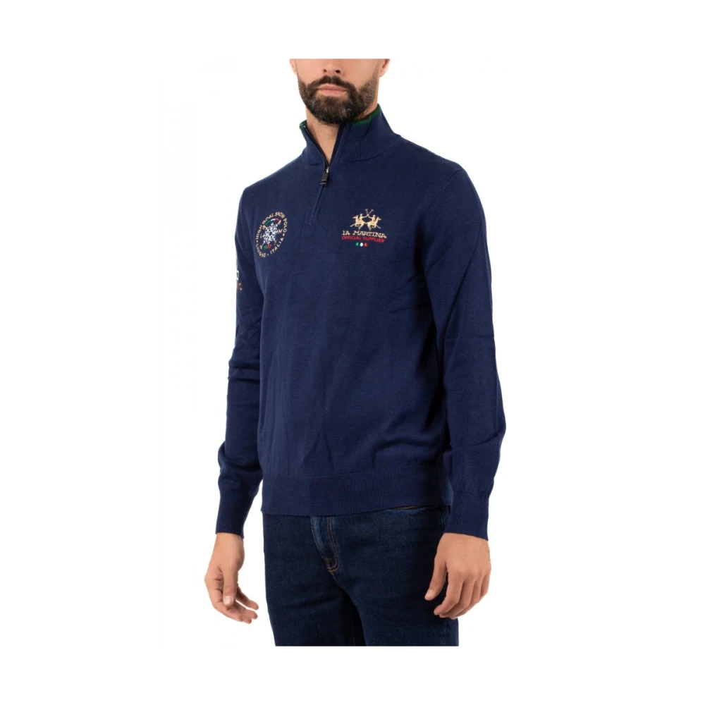 LA MARTINA Heren Polo Shirt Klassieke Stijl Blue Heren