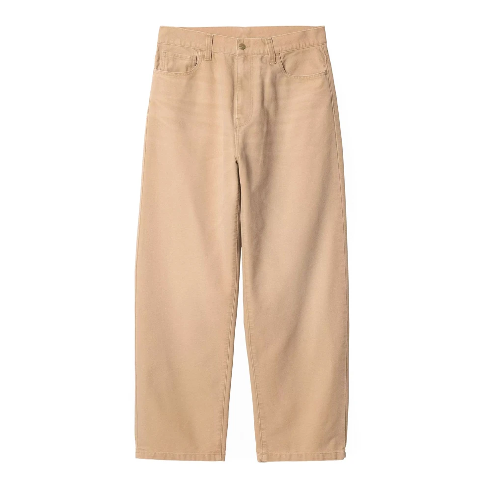 Carhartt WIP Beige Katoenen Losse Tapered Jeans Beige Heren