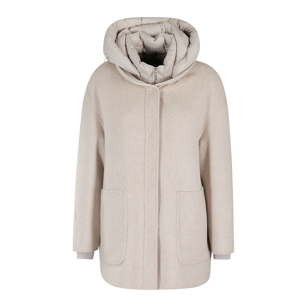 Moorer Stijlvolle Winterjas Beige Dames
