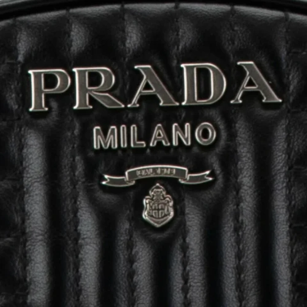 Prada Vintage Pre-owned Leather prada-bags Black Dames