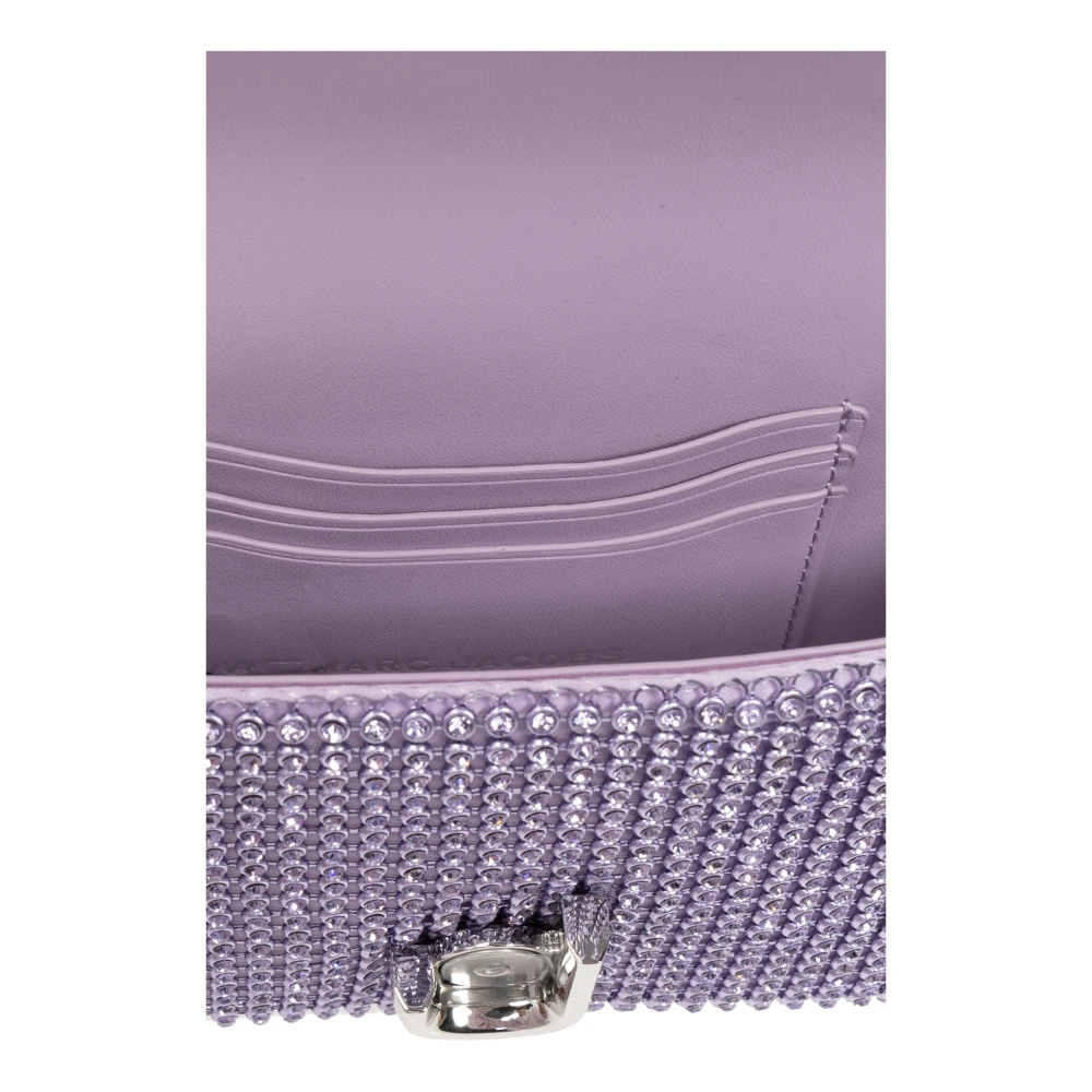 Marc Jacobs Mini The Rhinestone Schoudertas Purple Dames