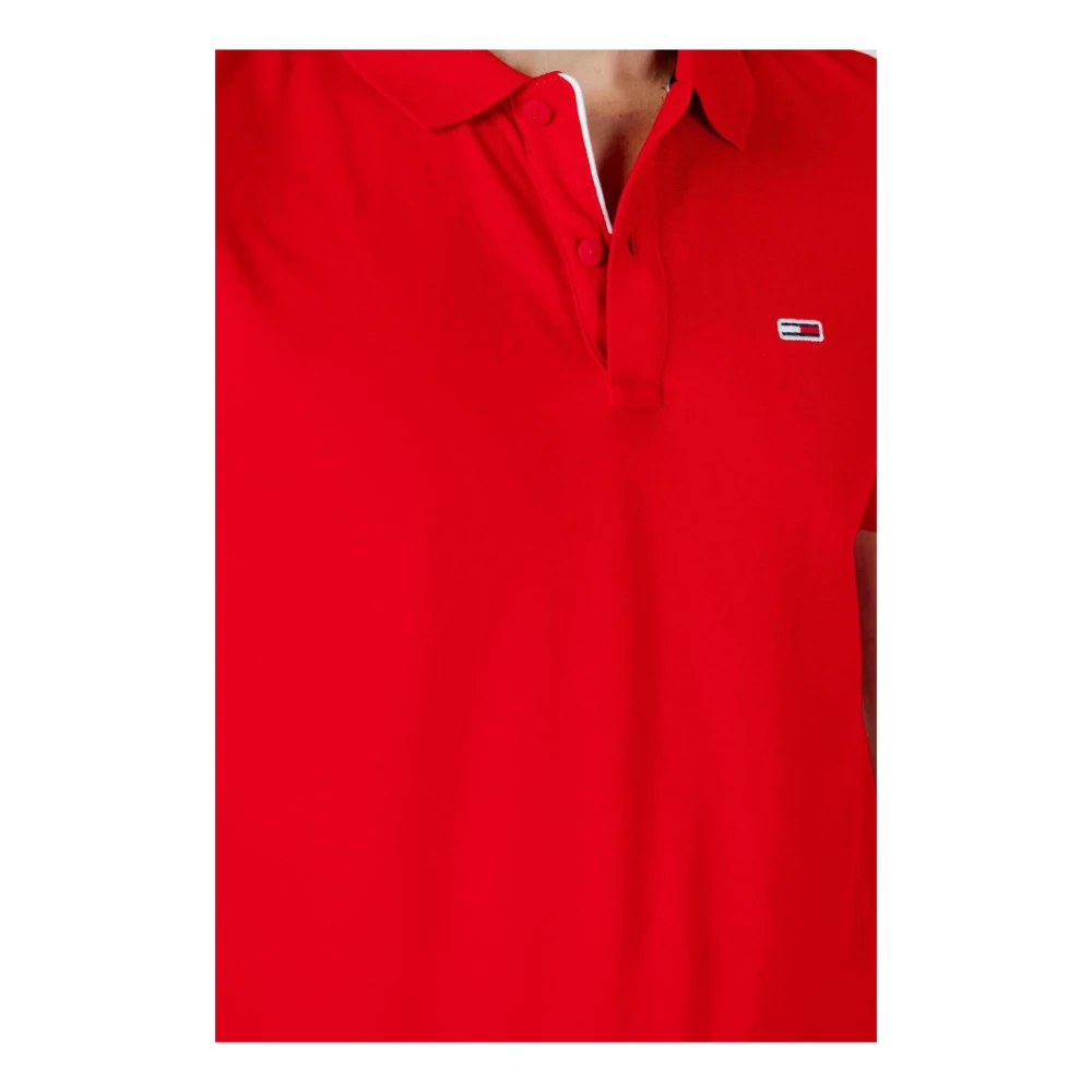 Tommy Jeans Polo Shirts Red Heren