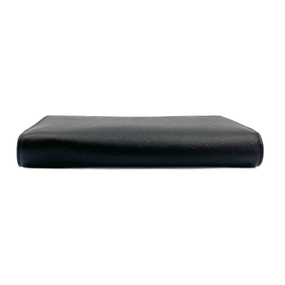 Prada Vintage Pre-owned Leather wallets Black Dames