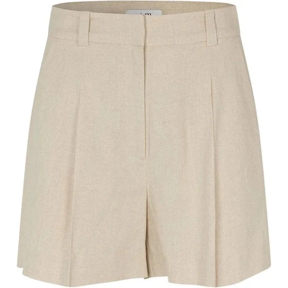 MbyM Beige Linnen Shorts met bijpassend vest Beige Dames