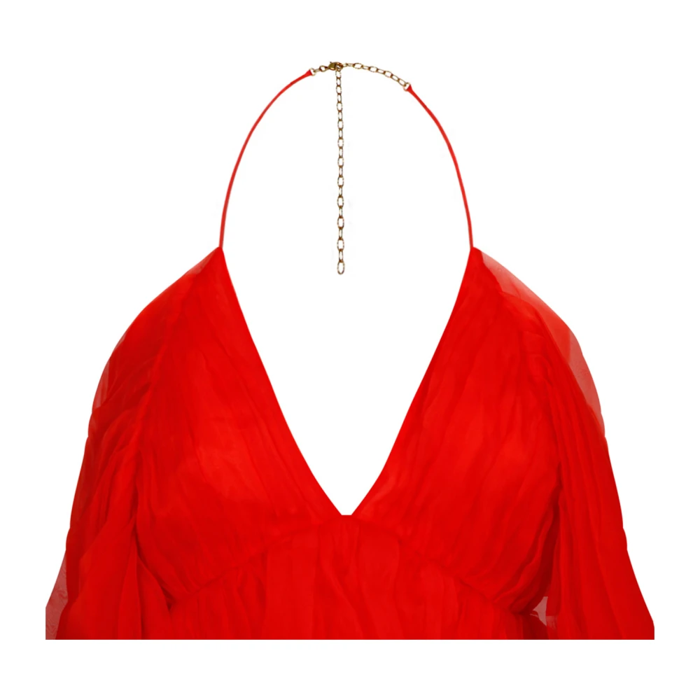 Zimmermann Zijden gerimpelde jurk Red Dames