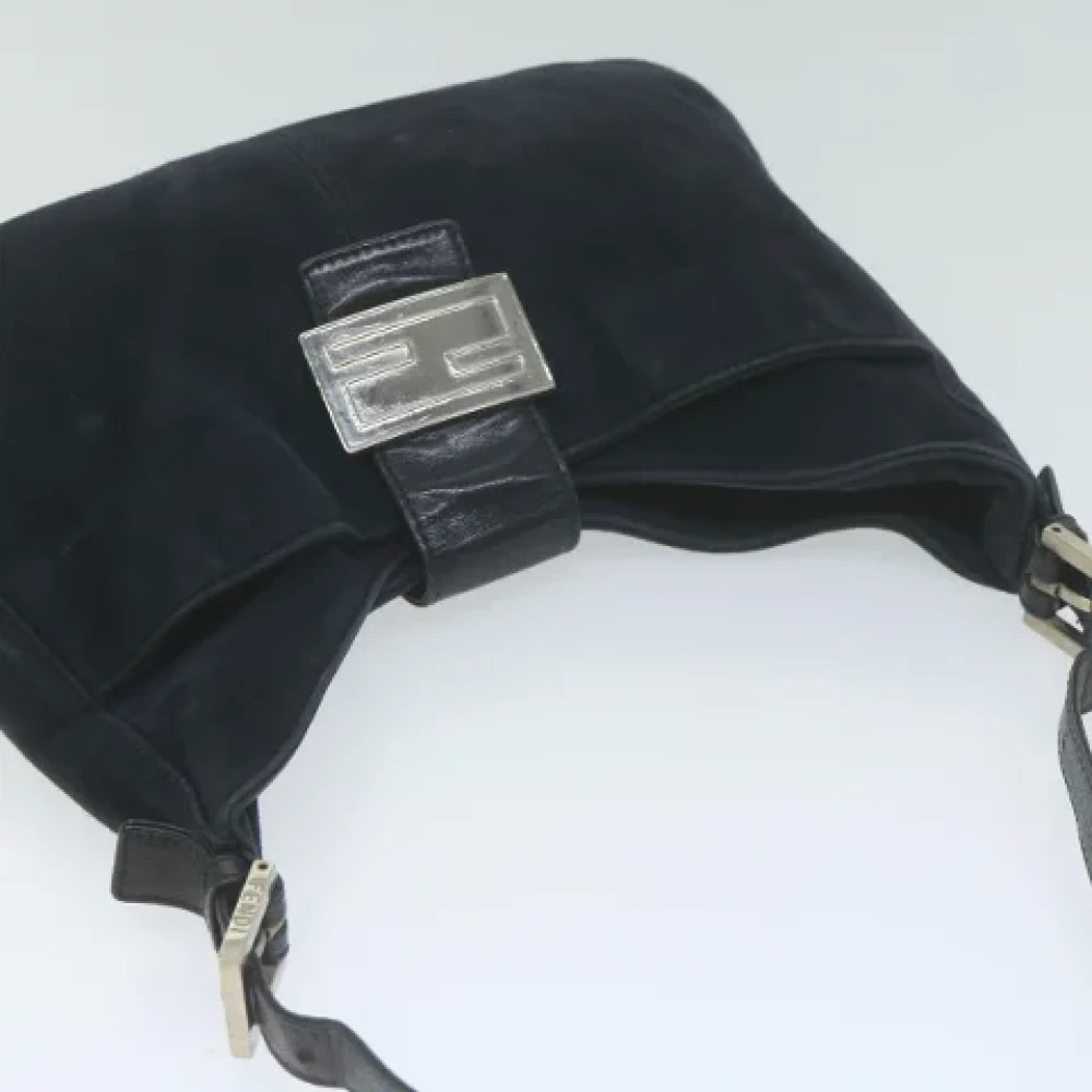 Fendi Vintage Pre-owned Suede fendi-bags Blue Dames