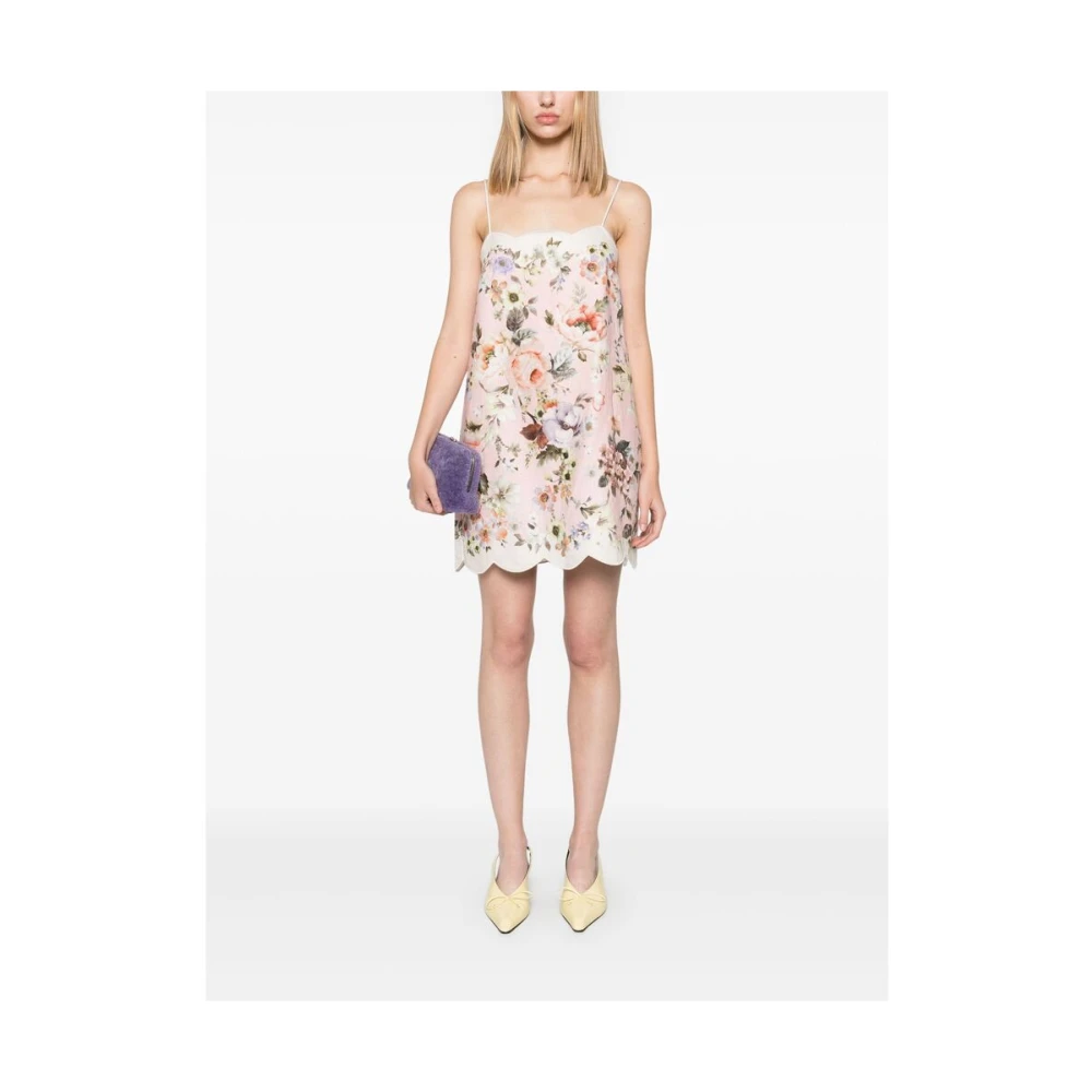Zimmermann Acacia Print Linnen Jurk Multicolor Dames