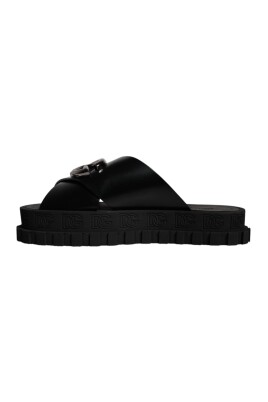 black-leather-chain-slides-sandals