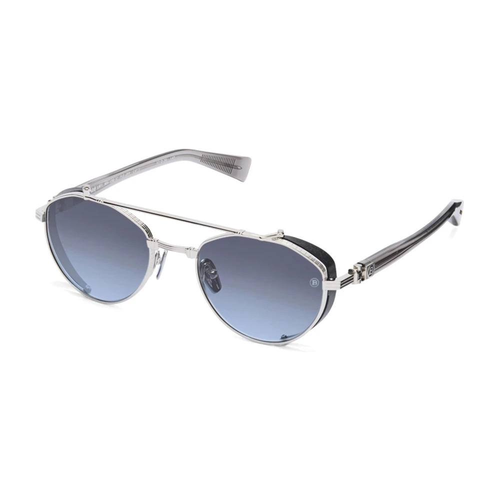 Balmain Unisex Gray Bps120 Sunglasses - Sunglasses - 52 Mm - Accessories