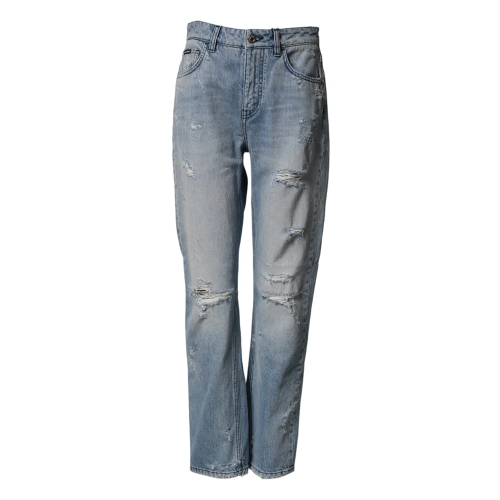 Dolce & Gabbana Women's Blue Boyfriend Denim Jeans
