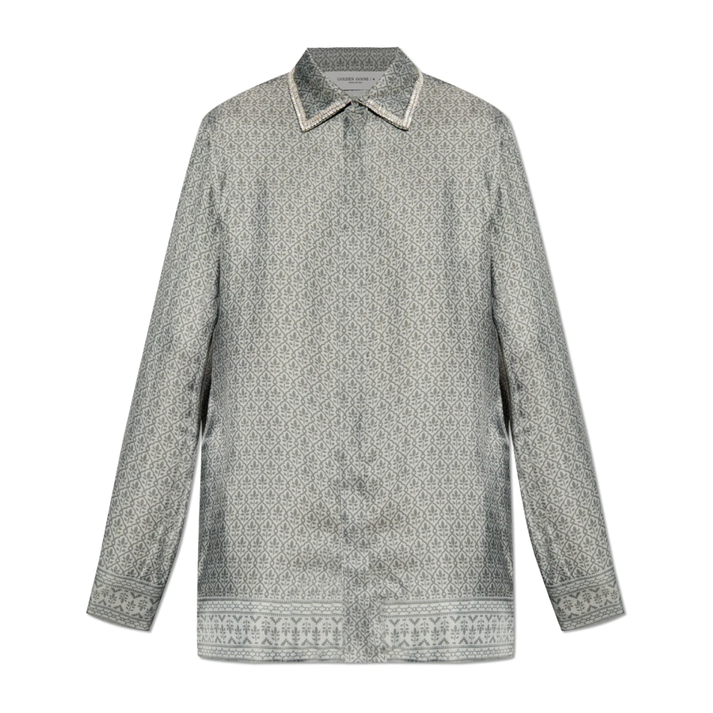 Golden Goose Shirt met decoratieve kraag Gray Dames