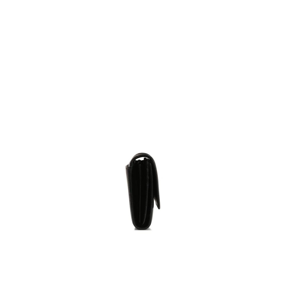 Kazar Zwarte rechthoekige leren portemonnee Black Dames