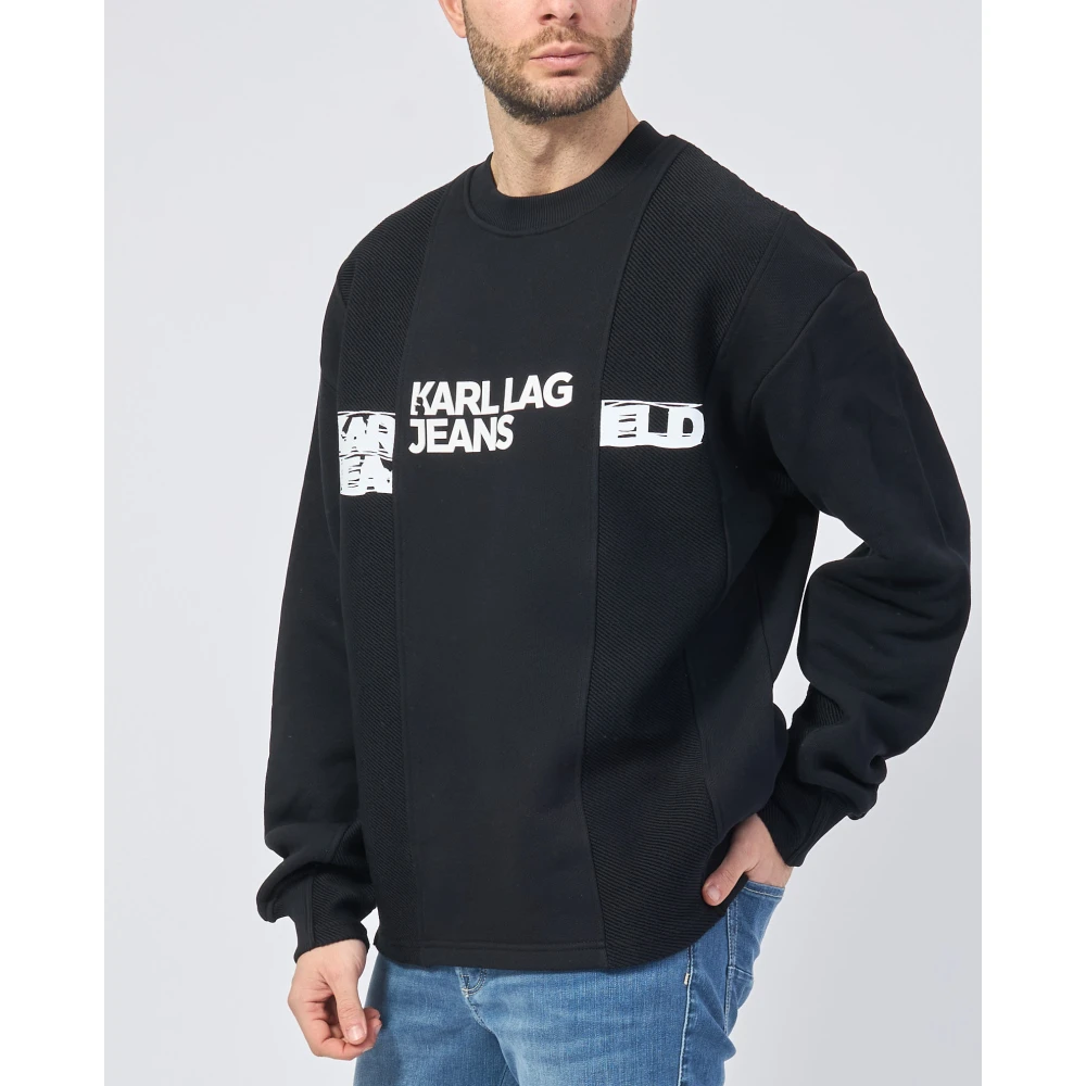 Karl Lagerfeld Truien Zwart Black Heren