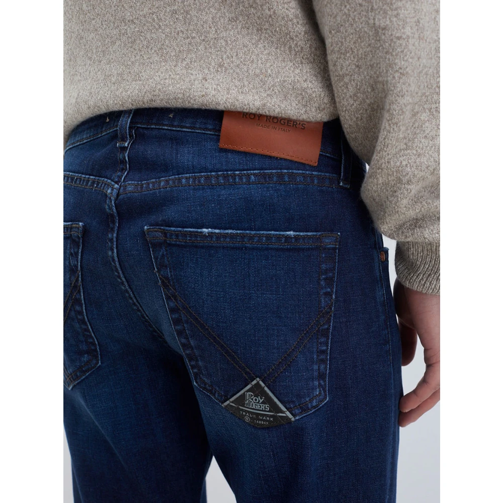 Roy Roger's Donkere Wassing Slim Fit Denim Jeans Blue Heren