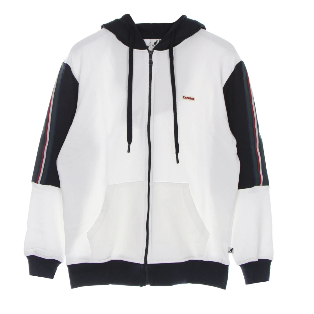 Kangol Heritage Taped Zip Hoodie Off White Heren