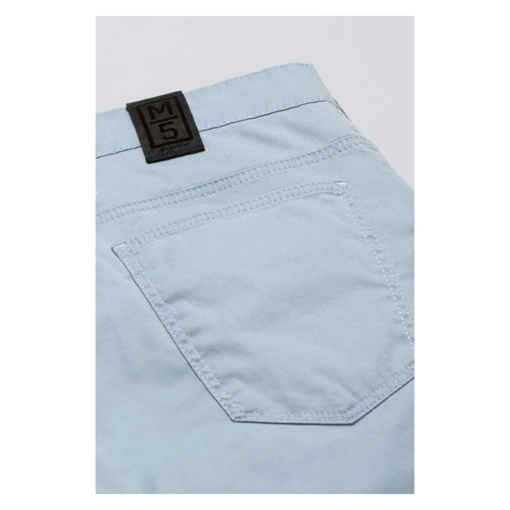 Meyer Slim-Fit Jeans met Microstructuur Blue Heren