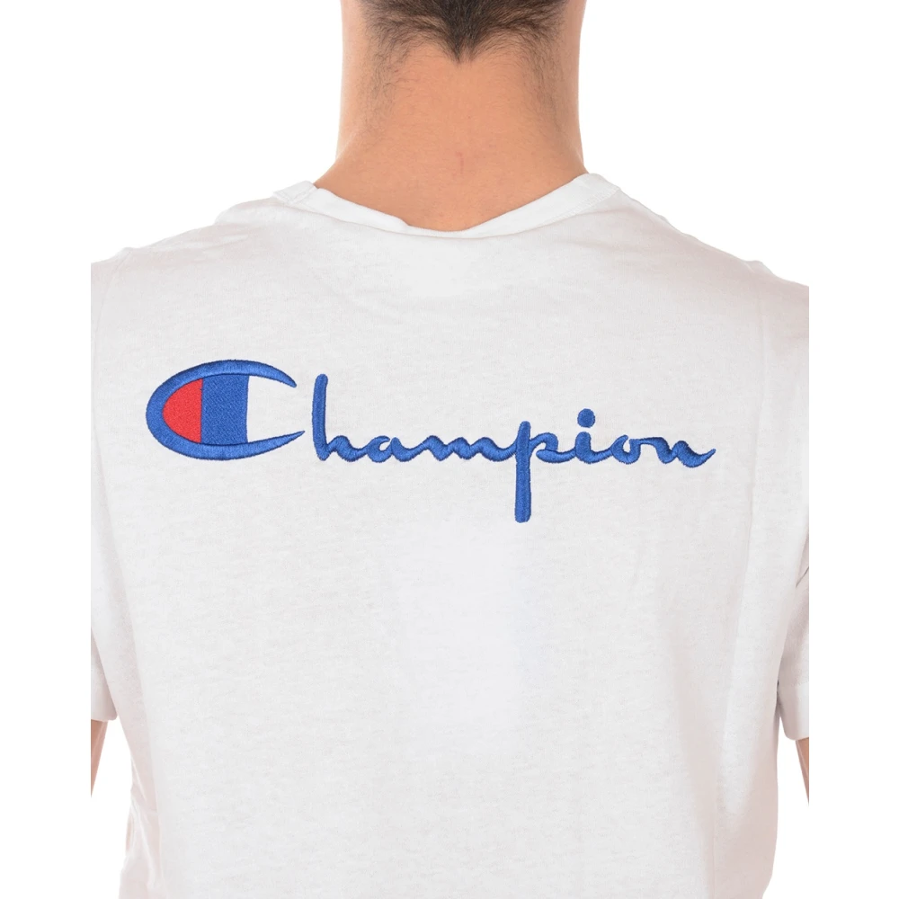 Champion Sweatshirt T-shirt White Heren