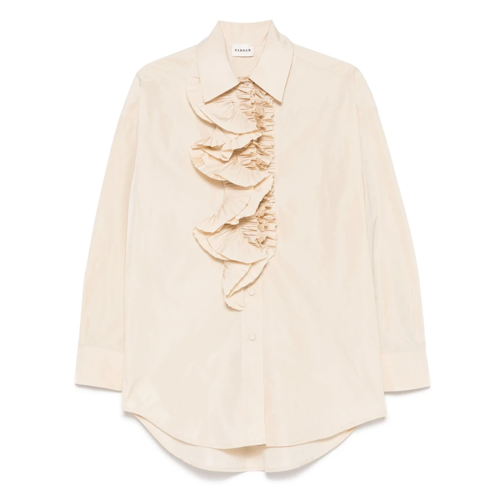 P.a.r.o.s.h. Neutrale Shirt voor een stijlvolle look Beige Dames