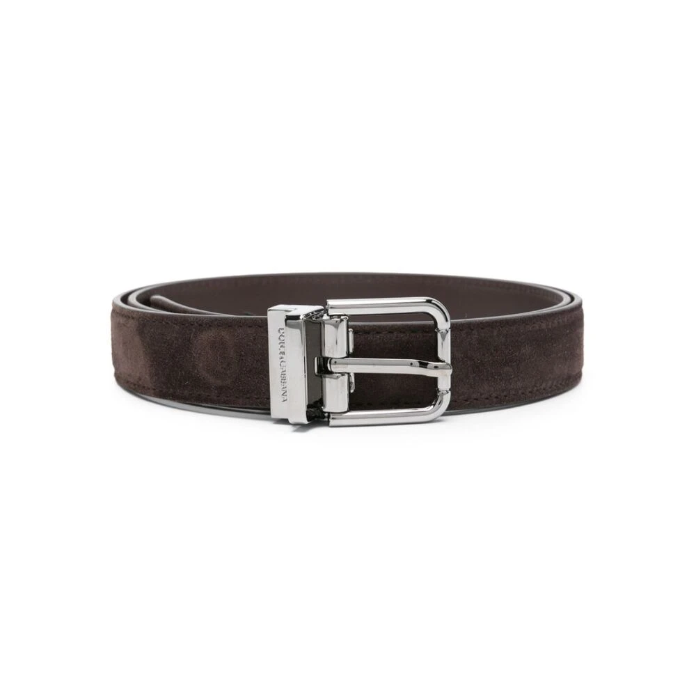Dolce & Gabbana Cederbruin Suède Riem Brown Heren