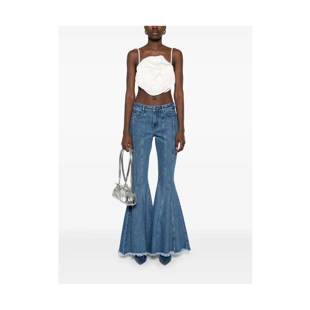 Blumarine Verstelbare Spaghettibandjes Top White Dames